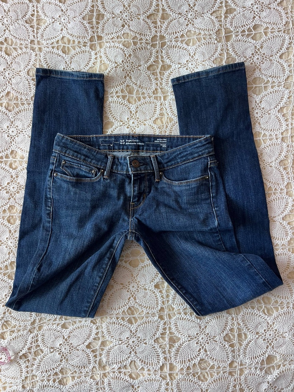 Levi's Women's Skinny Jeans in Deep Blue Wash